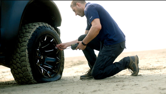 Premium Wireless Portable Tire Inflator 150PSI - LCD Digital Display, LED Light, 4 Modes & Phone Charger